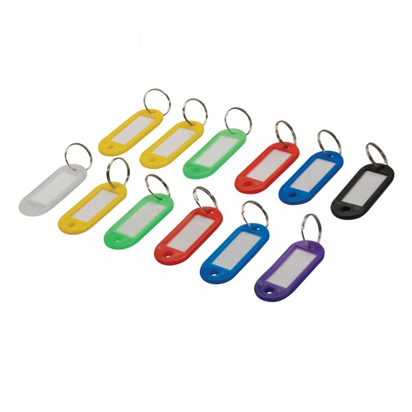 Key ID Tags (Assorted Colours) (12 Pack)
